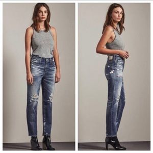 AG Denim Jeans The Phoebe Embroidered sz 26